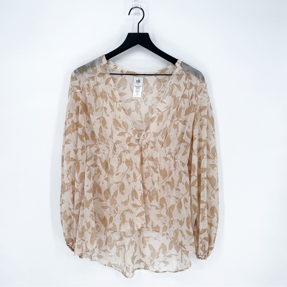☀️ 3/$25 Cabi 4156 Couplet Blouse in Silver Leaf Small